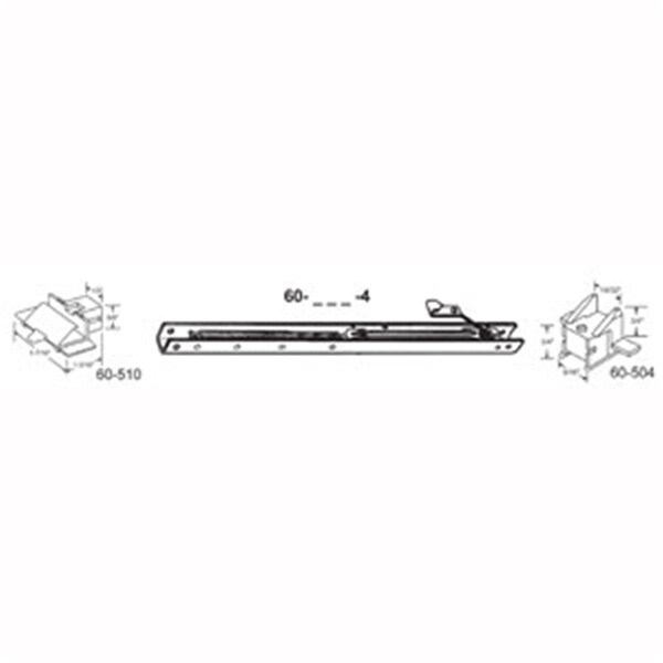Robus Splendor 19 in. Balance Stamped No. 1820 with Ends 60-510 & 60-504 Attached Window Channel, 6PK RO1208314 - main